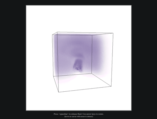 cube wih purple smoke inside